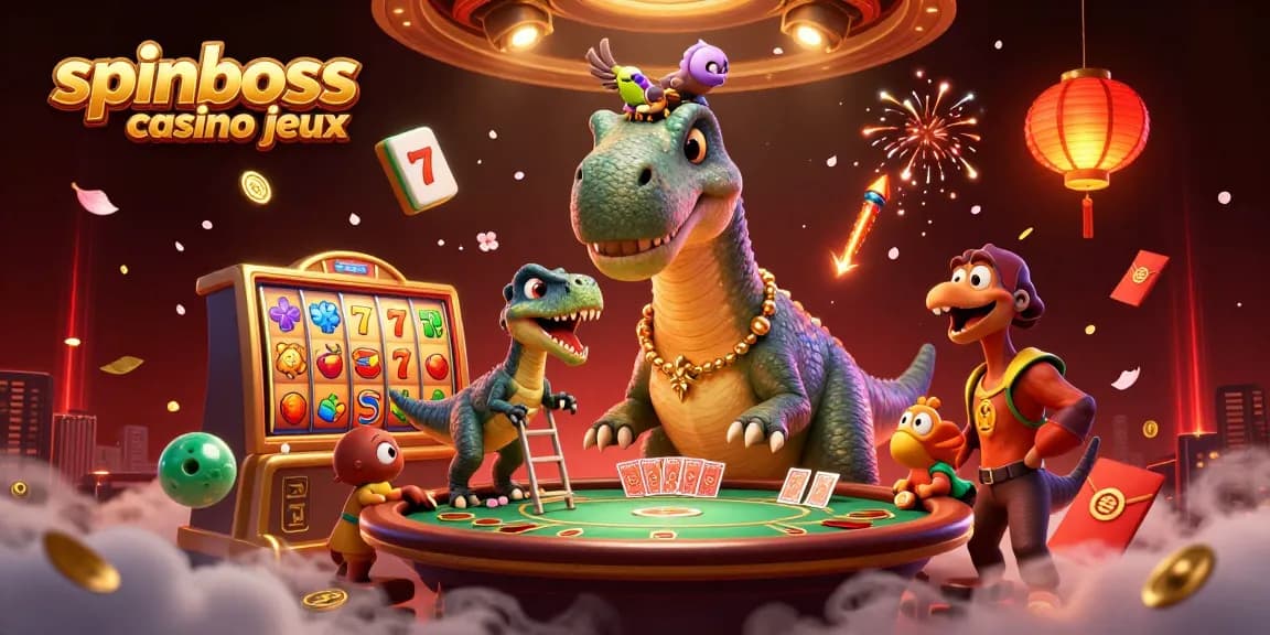 Découvrez les jeux du casino SpinBoss avec des animations fascinantes et une ambiance dynamique.